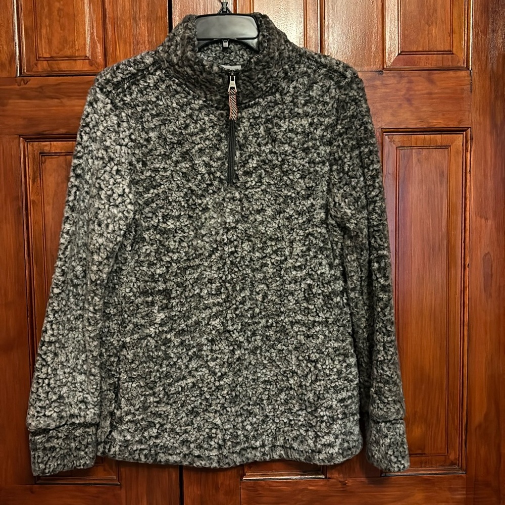 Sherpa quarter zip sweatshirt